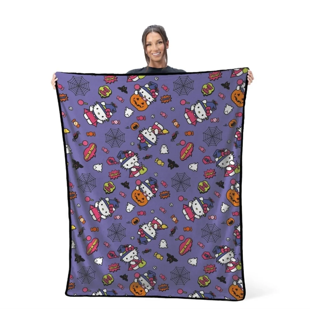 Hello Kitty Treat Silk Touch Throw Halloween Blanket
